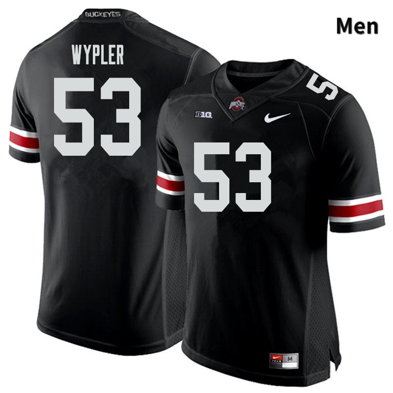 Men's Ohio State Buckeyes #53 Luke Wypler Black Authentic College Stitched Football Jersey 23BT043BU